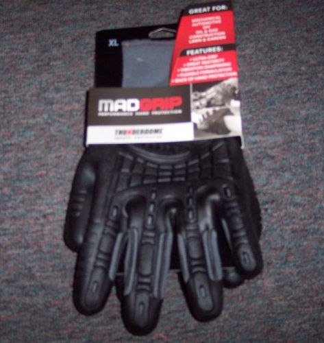 New mad grip performance hand protection thunderdome impact protection gloves xl for sale