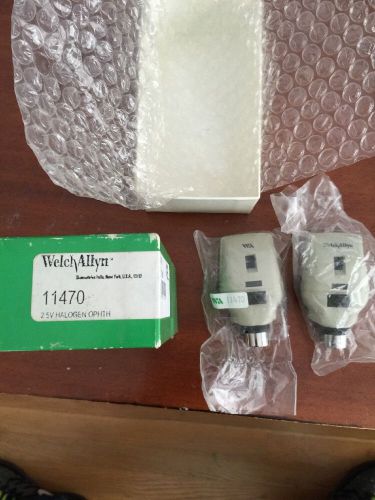 2 New Welch Allyn 11470 Standard Halogen Ophthalmoscope Exam Head #2378