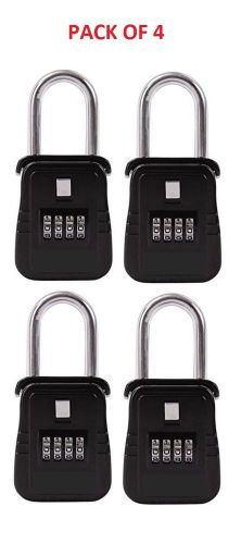 PACK OF 4 - Lockbox key lock box for realtor real estate 4 digit