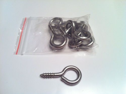 Stainless steel eye bolts (10-pack) 1-5/8 for sale
