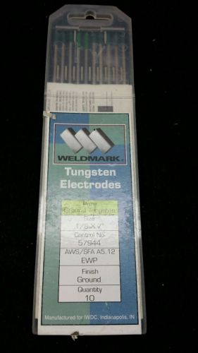 Weldmark TIG Welding Tungsten Pure 1/8” x 7” Green 10-Pack WM41718