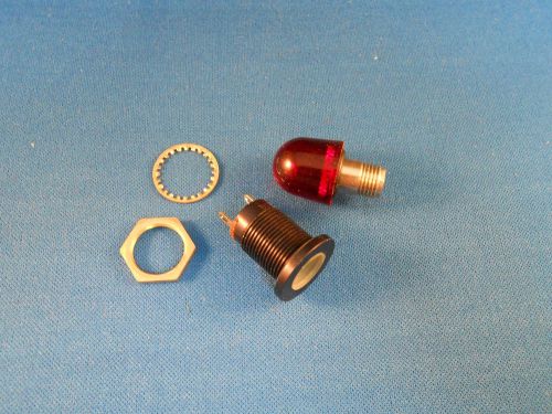 181-8536-0931-503 DIALIGHT RED LIGHT IND.,  STOVEPIPE SCREW IN,  2 TABS NOS