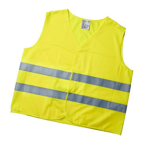 15 IKEA Patrull Emergency Safety Protective Yellow Vest Adult XL New Lot Set
