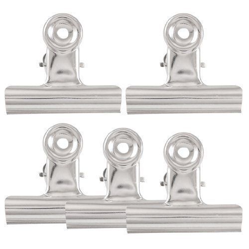 5 x files paper organize spring loaded binder clips clamps 3&#034; width for sale