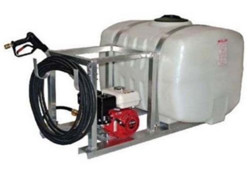 100 gallon capacity pressure washer - skid mounted - 5.5 hp honda gx engine for sale