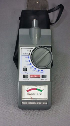 Craftsman Analog Sound Level Meter With Case 60dB - 120dB EUC