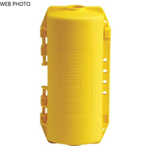BRADY 65968 Yellow Plug Lockout 9/16&#034; Fits 4-1/2 dia X 10-3/20 L w/ 19/20&#034; Cord