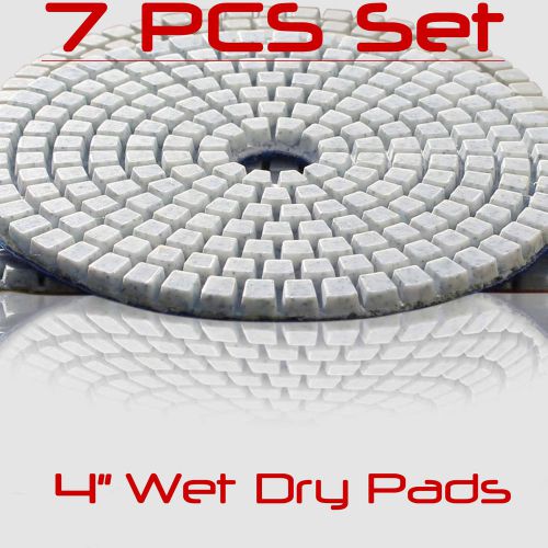Diamond polishing pads 4 inch wet dry set for granite concrete marble polishing for sale
