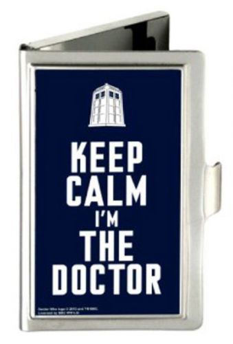 Doctor Who - &#034;KEEP CALM I&#039;M THE DOCTOR&#034; - Metal Multi-Use Business Card Holder