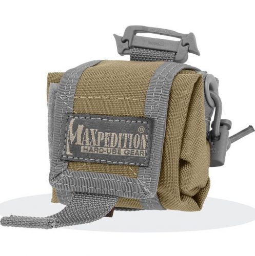 Maxpedition mx207kf mini rollypoly khaki/foliage folding pouch 3.5&#034;x2.25&#034;x1.5&#034; for sale