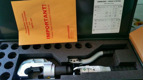 Brand new greenlee hk1240 12-ton manual hydraulic crimping tool for sale