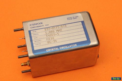 ROCKWELL COLLINS 277-0472-010 OSCILLATOR CRYSTAL CONTROLLED 1.000 MHz
