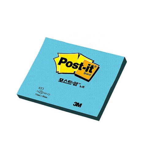 3M Post-it 653 Sky Blue 15pack/51mm X 38mm/800 sheet/100sheet X 8/Sticky Notes