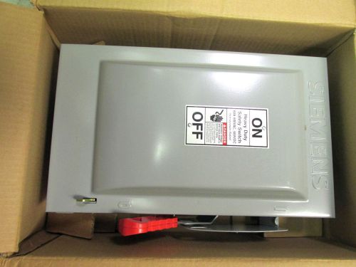 NIB.. Siemens 60A Non-Fused Safety Switch 600V  Cat# HNF362 .. UL-205