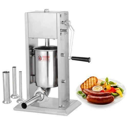 3L 8lbs Two Speed Vertical Commercial Stainless Steel Sausage Stuffer Restaurant