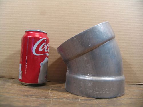 4&#034; Aluminum 30deg. Elbow Pipe Fitting (ALLEGHENY Co.) Bell End Type