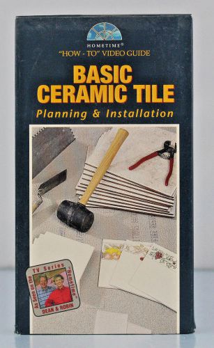 Home Time Ceramic Tile Basics VHS How-To Video Guid Planning Installation