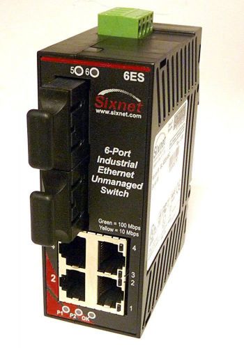 New Red Lion SL-6ES Sixnet 6 Port Unmanaged Ethernet Switch for 4 RJ45 Ports