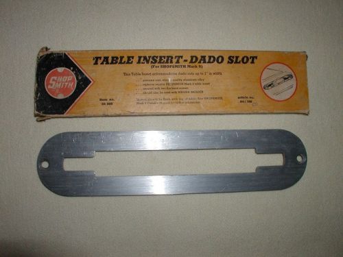 Shopsmith Mark 5 Dado table insert