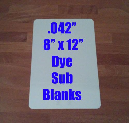 .042&#034; x 8&#034; x 12&#034; Gloss Aluminum Dye Sublimation Blank with 1/2&#034; Corners-10PCs