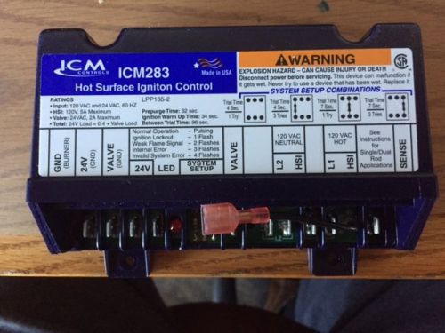 ICM283 Gas Ignition Control replaces Honeywell S8910U-1000 + MORE- FREE SHIPPING