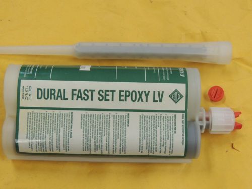 Lot of 15: dural fast set epoxy lv in 13.5 oz dual compartment cartricge for sale