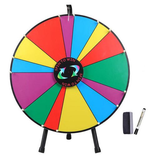 24&#034; Tabletop Tripod Spinning Prize Wheel 14 Slot 26680