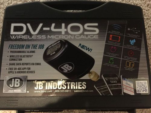 JB Industries DV-40S Wireless Digital Micron Vacuum Gauge. New!!