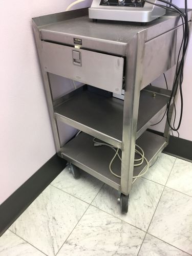 Stainless steel mobile cart stand xr118 18&#034;l x 18&#034;w x 35&#034;h 800 lb. with drawer for sale