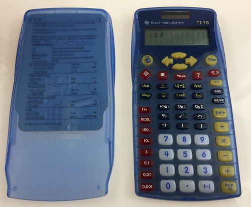 Texas Instruments TI-15 Explorer Elementary Calculator - TEXTI15