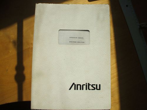 ANRITSU OPER.Mnual for Spectrun Analyzer MS612A EXCELLENT CONDITION