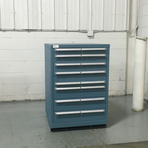 Used lista 8 drawer cabinet 42 inch industrial tooling storage #804 vidmar for sale