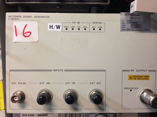 Agilent / HP 70340A Signal Generator Plug in Module