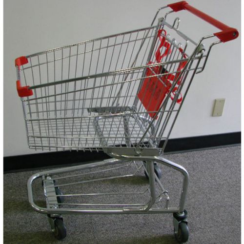 4.2 Cubic FT Chrome with Red Shopping Cart