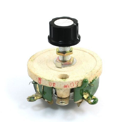 uxcell 50W 30 Ohm Ceramic Potentiometer Variable Taper Pot Resistor Rheostat