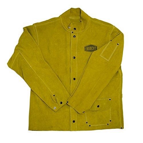 Ironcat 7005 heat resistant leather jacket, 30&#034; height, medium, tan for sale