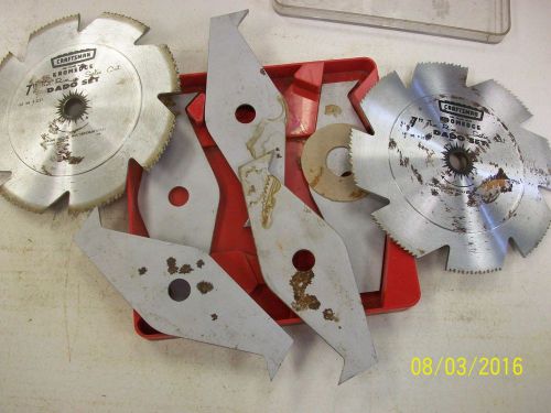 Craftsman 7&#034; dado set no. 9-3257 fits 5/8&#034; arbor kromedge thin rim satin cut for sale