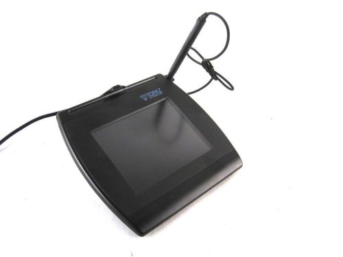 Topaz t-lbk766se-bhsb-r lcd 4x5 backlit signature capture reader pad unit+pen for sale