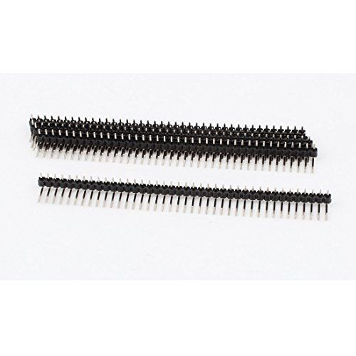 5pcs bent right angle 2.54mm 40pin single row male pin header strip for sale