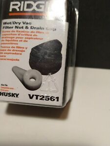 RIDGID WET/DRY FILTER NUT &amp; DRAIN CAP # VT2561-New