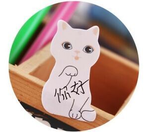 30pcs Paper Sticker Cat Memo Pad Planner Students Supplies Memo Pad Sticky Notes