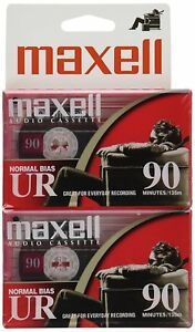 Maxell 108527 Flat Packs PACK OF 2 TOTAL OF 4 CASSETTES