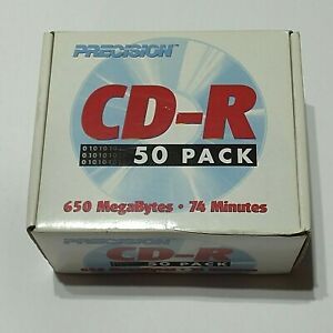 Precision CD-R 50 Pack 650 Megabytes - 74 Minute - New &amp; Sealed