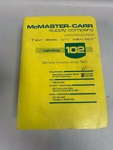 Vintage 1996 Catalog 102  McMaster-Carr Supply Company Tool Material Book (A6)