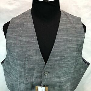 Chef Works Urban Collection Men&#039;s Fairfax Vest Gray Button Front XL NWT NN16
