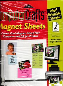 Cre8 2 Magnetic Adhesive Sheets, 8 1/2 x 11 Make your own magnets