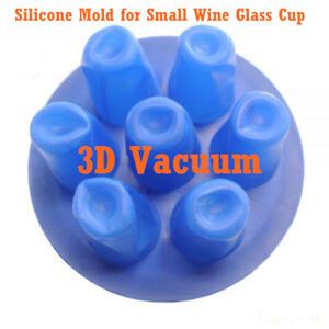 Silicone Mold for Small Wine Glass Cup, 3D Vacuum Heat Press Print, High Quality