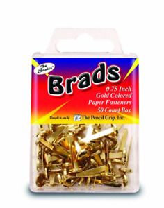 Pencil Grip The Classics Gold Colored Brads, Box of 50 TPG-372