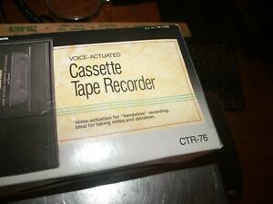 Vintage REALISTIC CTR-76 Voice Actuated Cassette Tape Recorder