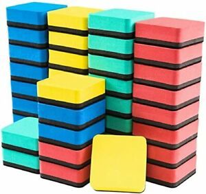 Dry Erase Erasers, 40 Pack Magnetic Whiteboard Dry Erasers Chalkboard Cleaner